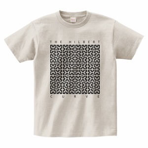 ヒルベルト曲線Tシャツ_（オートミール）/The Hilbert Cueve T-shirt (Oatmeal)