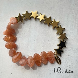 【再販】star bracelet（サンストーン）