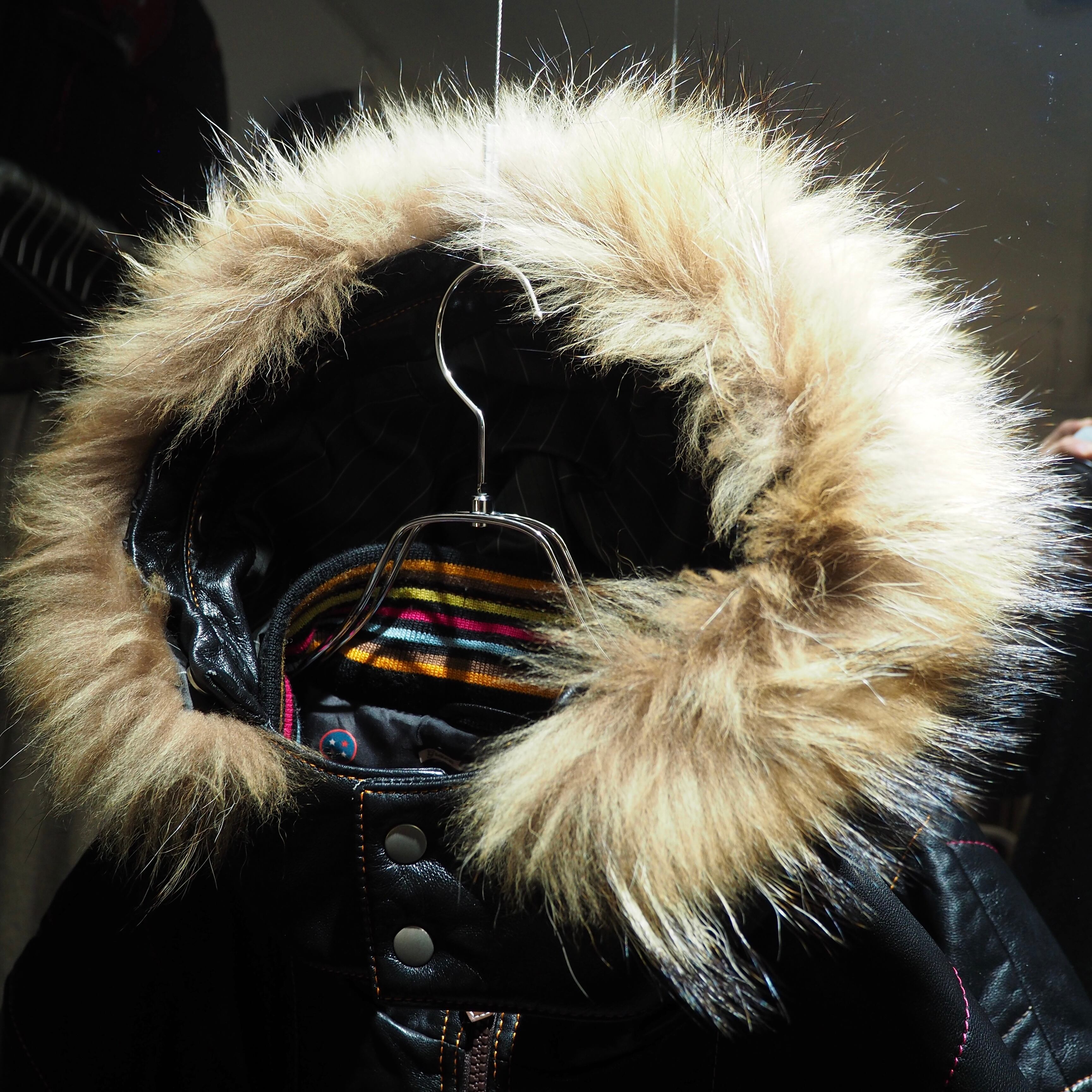 ” 極上 - Special ” Multi color stitch Embossed Sheep leather Hooded jacket