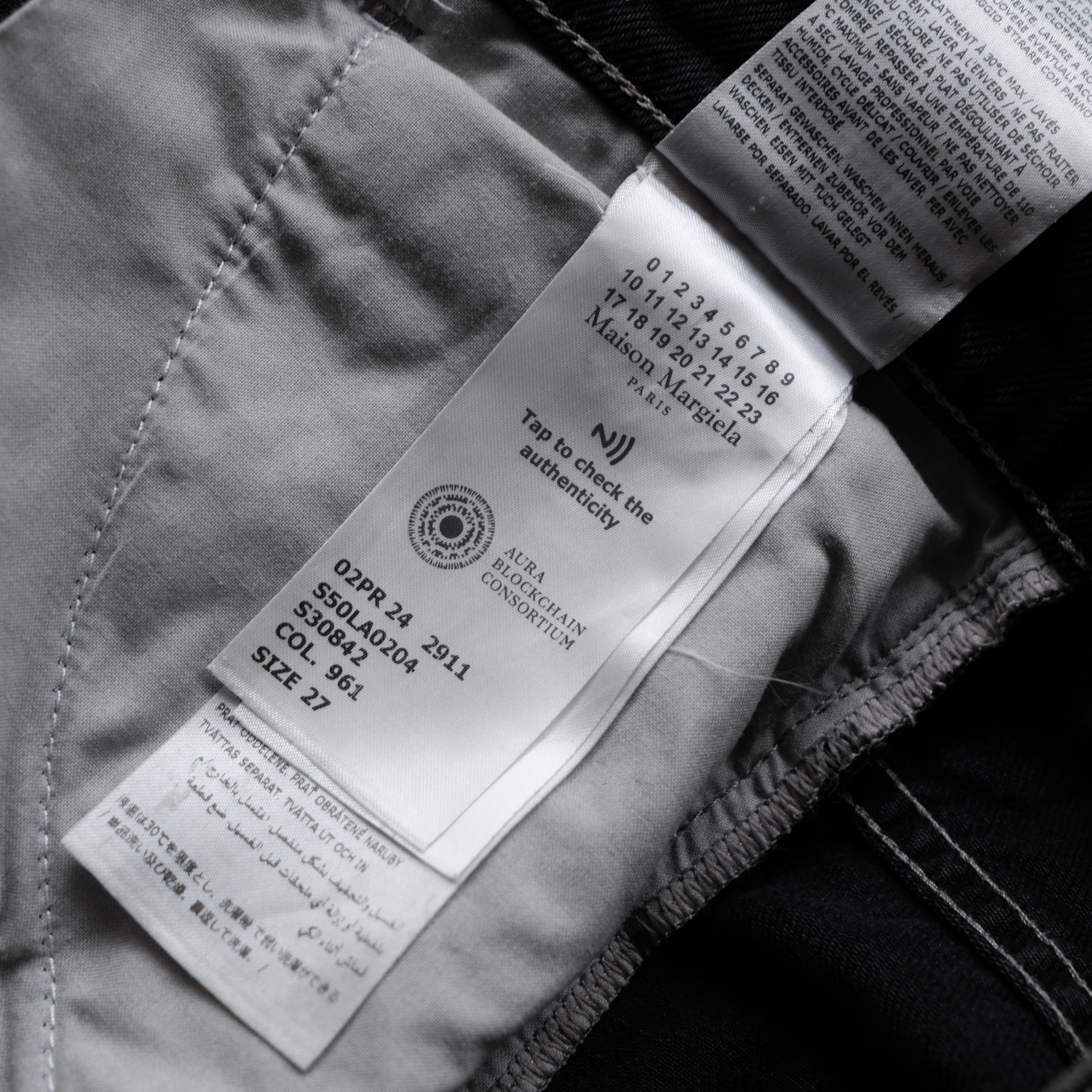 Maison Margiela 24AW PENKI PAINTER BLACK DENIM PANTS | safarionline