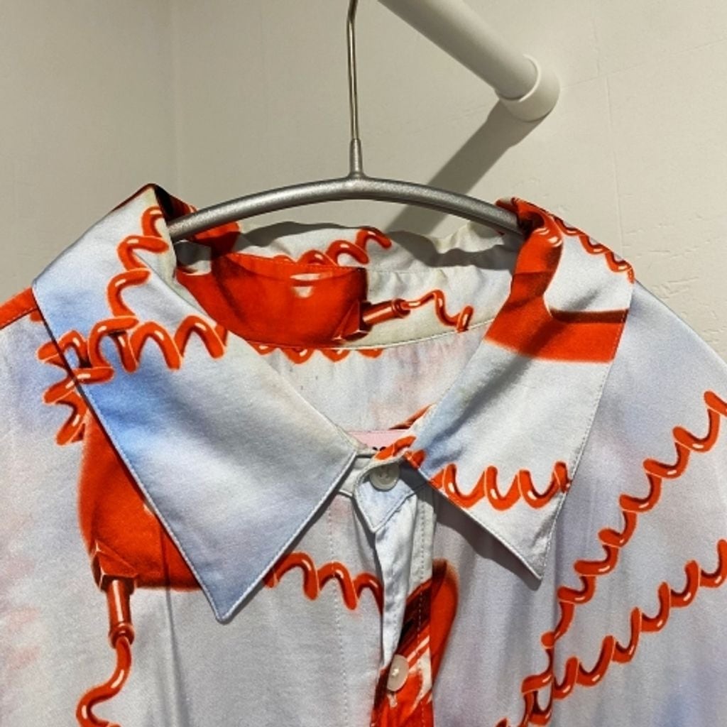 MARTINE ROSE マーティンローズ テレフォン 総柄シャツ マルチカラー