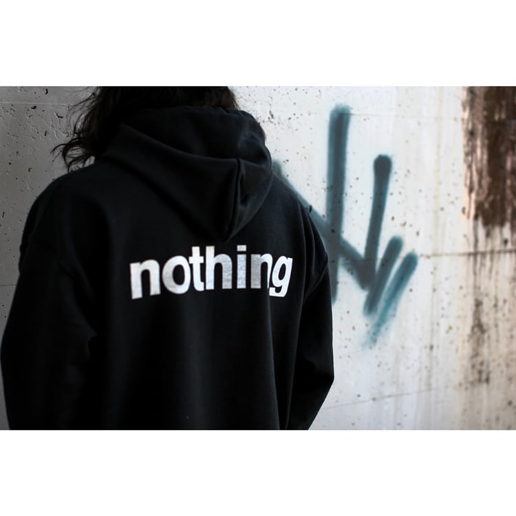 nothing records ナッシング・レコード 「インダストリアル　エレクトロニカ　オルタナ　バンド」 スウェット パーカー 「裏起毛」　 hoodie-nothing-logo | oguoy/Destroy it Create it Share it powered by BASE