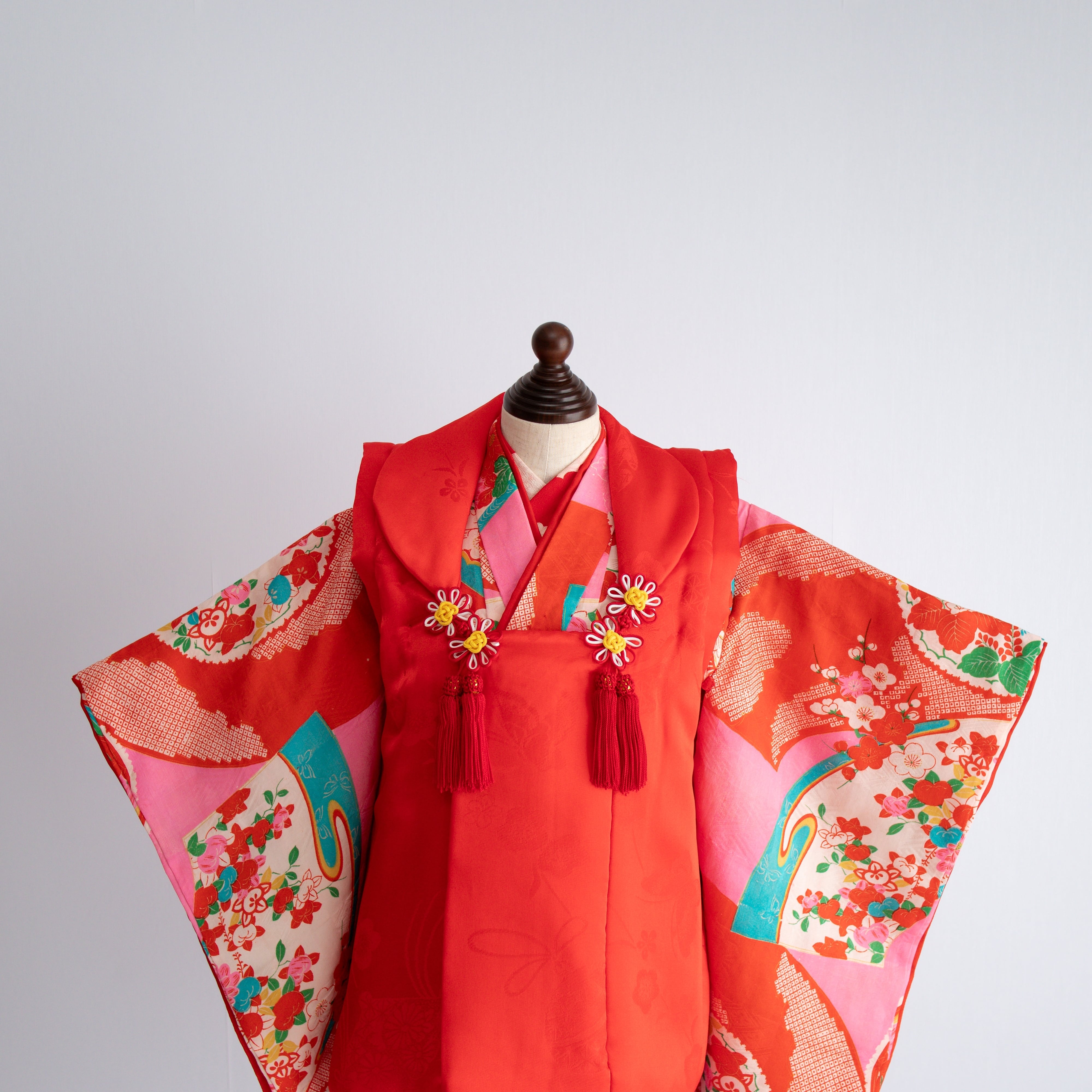 女の子被布style『花重ね』/SS3014 (対応身長目安 85㎝~93cm)