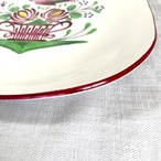 手描き飾り皿　スクウェアプレート　にわとり　KGLUNEVILLE リュネビル Comtesse du Barry 19twc3