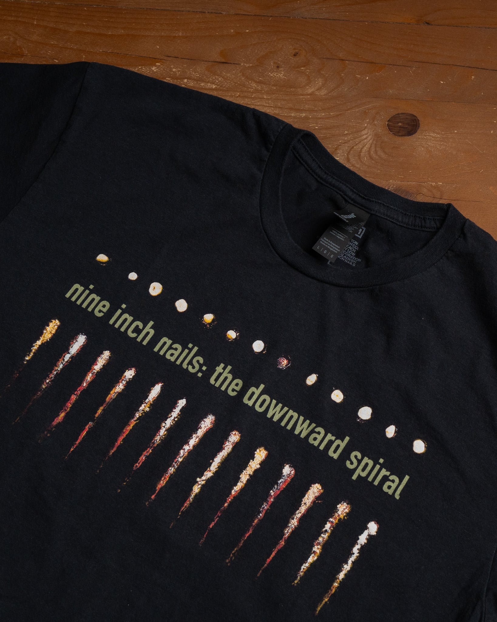 THRIFTY LOOK】NINE INCH NAILS TEE 新品 ユーズド加工 L XL ナイン