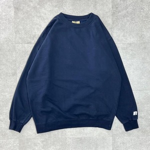 Russell ラッセル　00s 無地　スウェット　ブランク　ネイビー　長袖