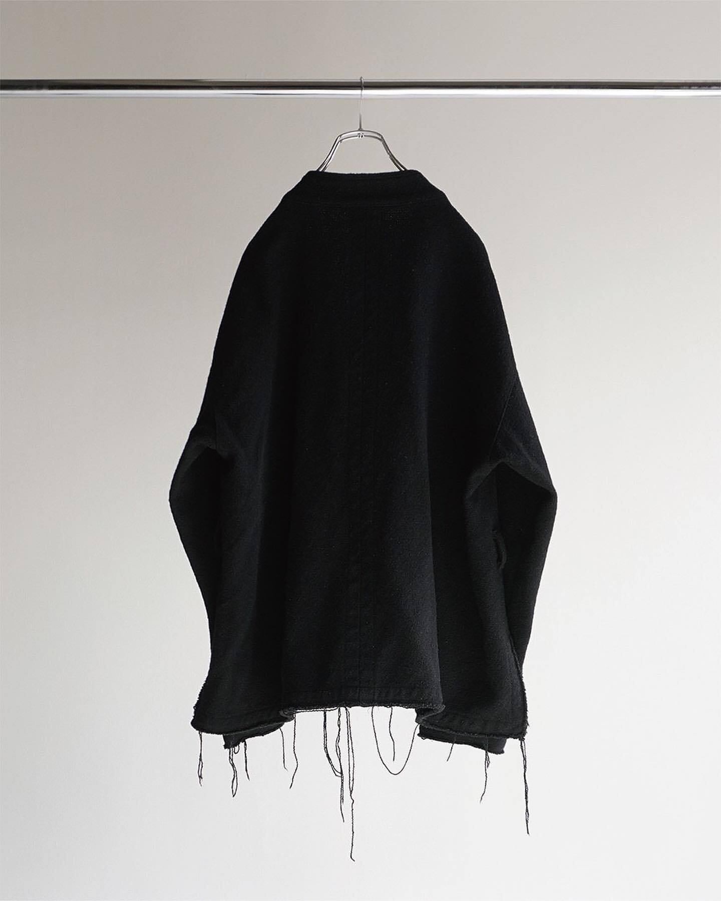 Ancellm W/S COLLARLESS JACKET/BLACK