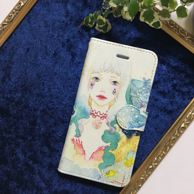 送料無料 手帳型スマホケース Iphone対応 Sioux Art 人魚の庭 透明水彩 アート イラスト おしゃれ プリンセス マーメイド 人魚姫 お姫様 女の子 人気 Siouxmart 送料無料 手帳型スマホケース Iphone対応 Sioux Art 人魚の庭 透明水彩 アート イラスト おしゃれ プリンセス マーメイド 人魚姫 お姫様 女の子 人気 Siouxmart