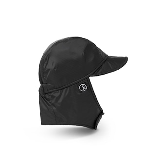 POLAR SKATE CO.  RIPSTOP LUKE FLAP CAP BLACK