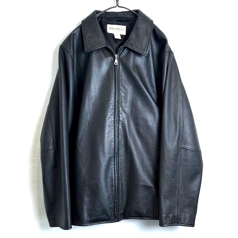 [Eddie Bauer] Vintage Single Zip-up Leather Jacket [2000s-] Vintage Single  Leather Jacket | beruf powered by BASE