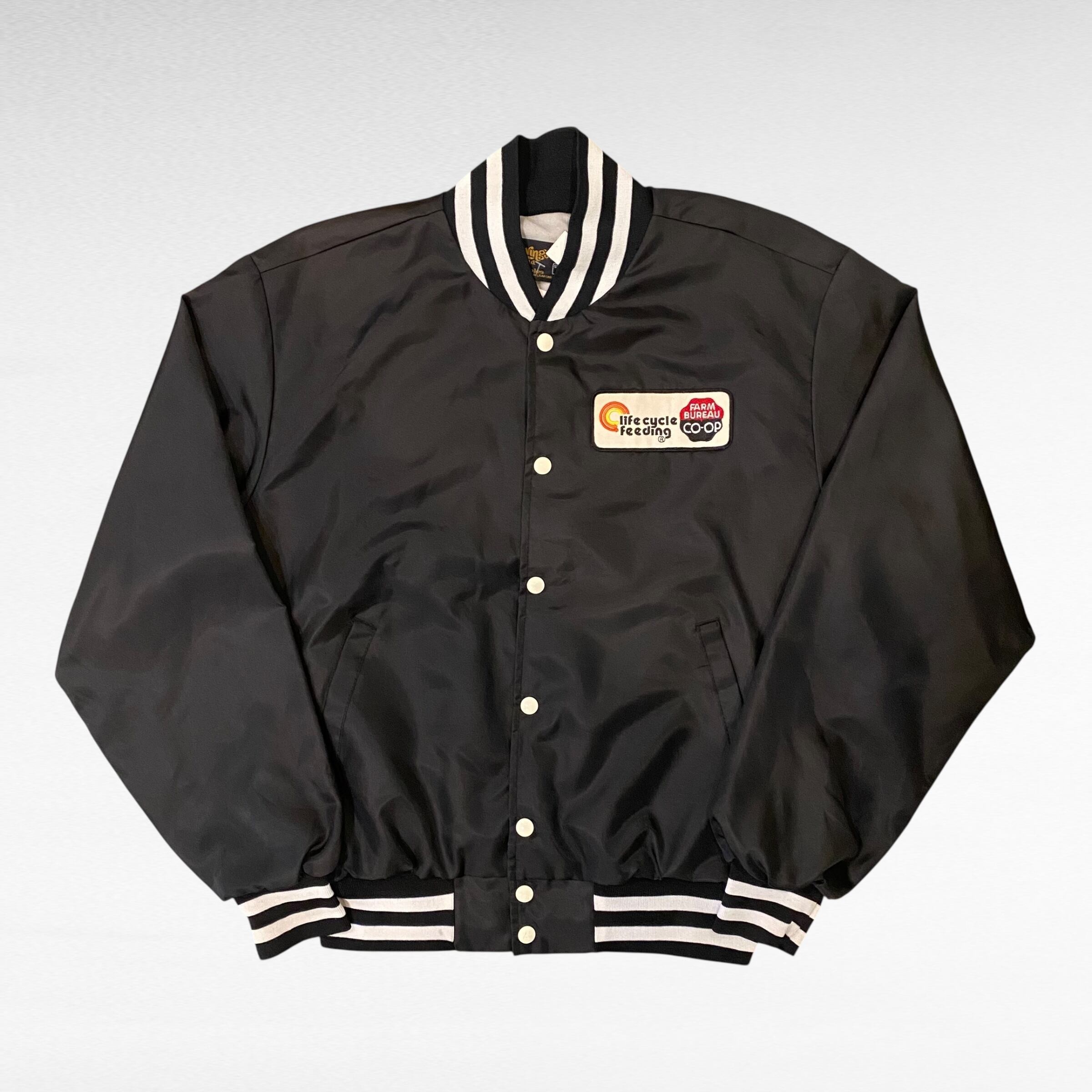 70s~ Swingster wappen nylon stadium jacket(made in USA