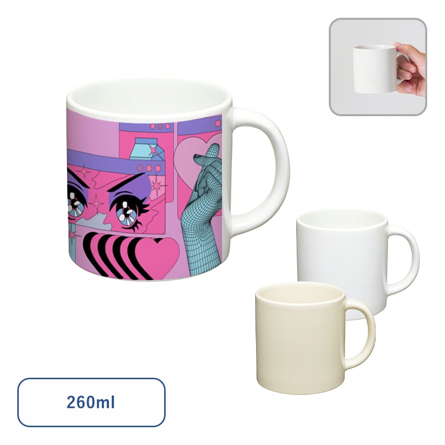 陶器マグストレート（S＋） MG | 名入れノベルティ販促 ミスターギフト