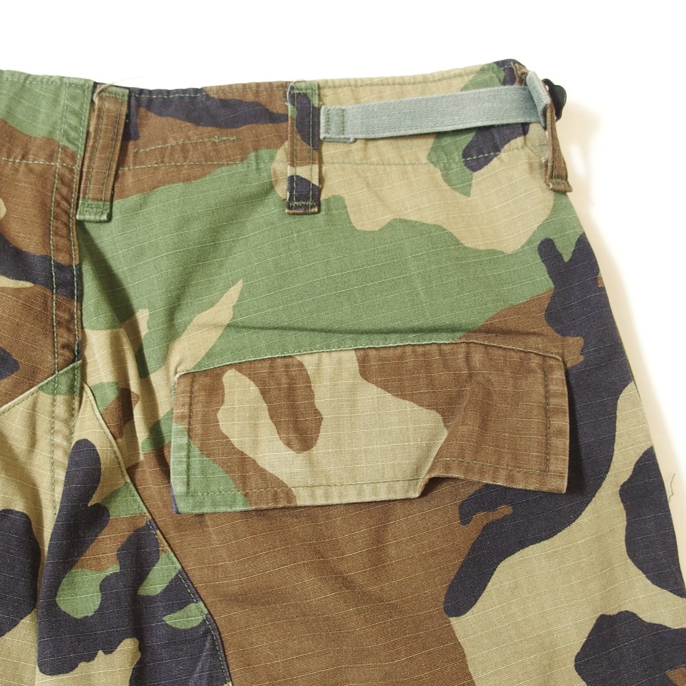 90's 米軍 BDU WOODLAND CAMO リップストップ カーゴパンツ SMALL-REGULAR 1990年会計 軍パン ミリタリー 90's 米軍 BDU WOODLAND CAMO リップストップ カーゴパンツ SMALL