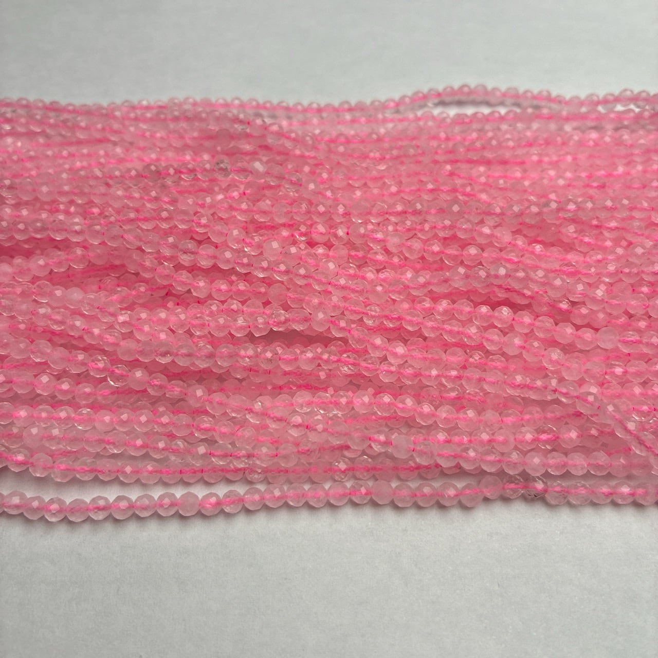 ローズクオーツ ラウンド ピンク紫 3mm | K0014
