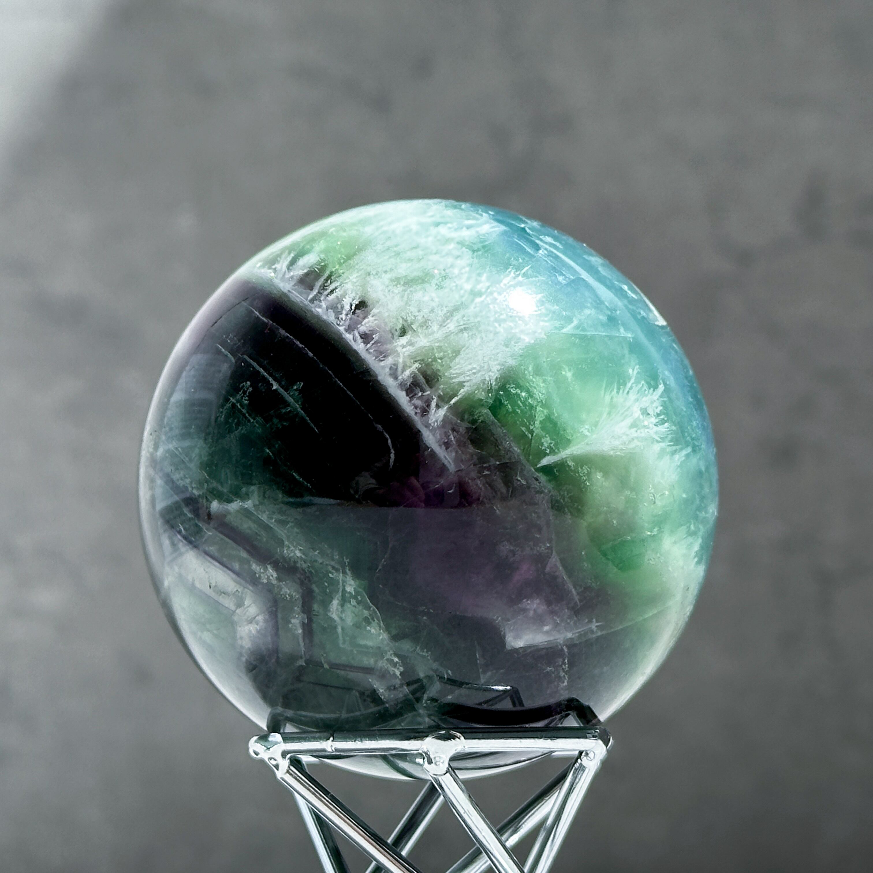 エンジェルフェザーフローライト スフィア21◇ Angel Feather Fluorite