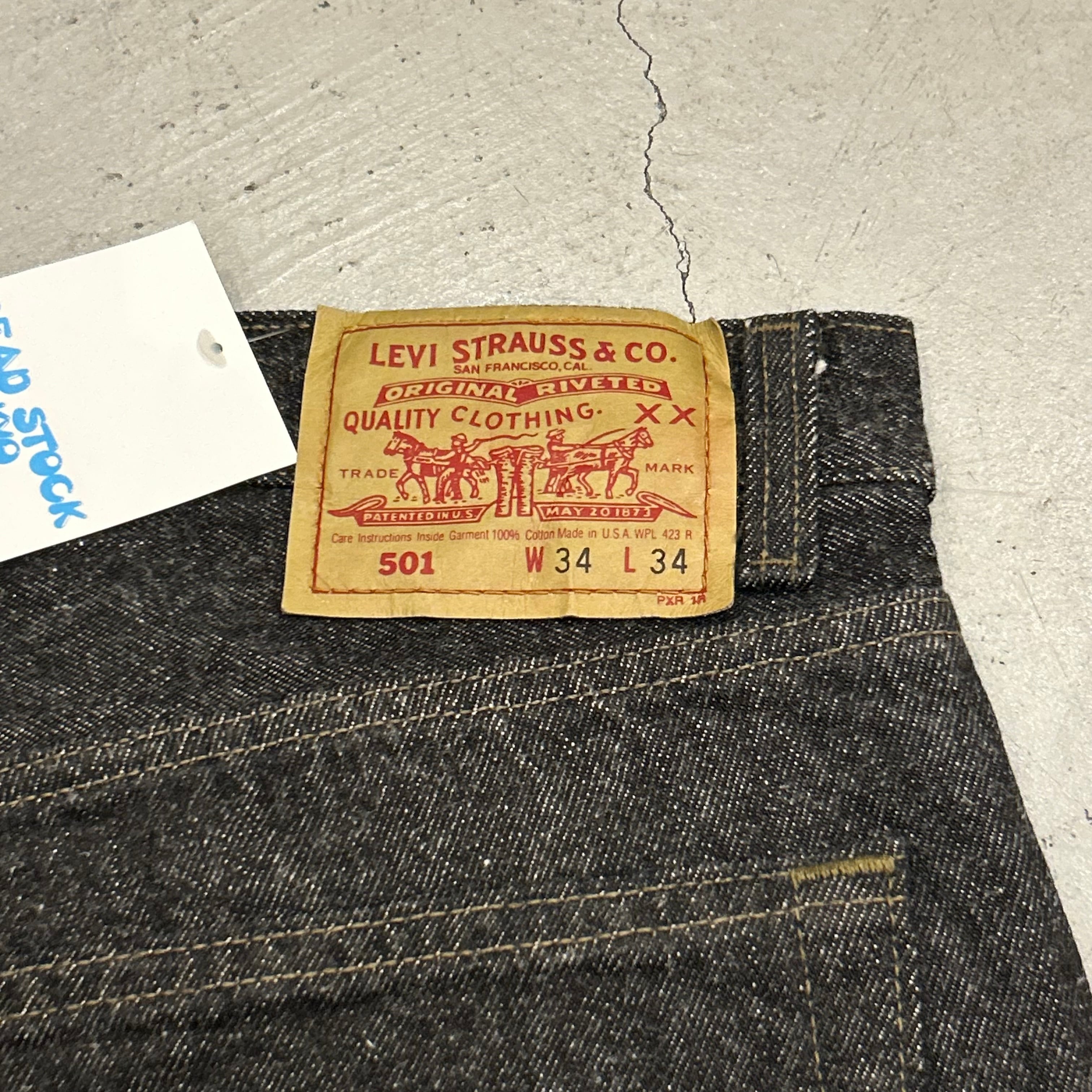 Dead Stock‼︎ 1992s Levi's 501 “先染め” black denim pants | What'z up