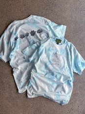 333 original Flower T-shirts(Tie dye Blue)