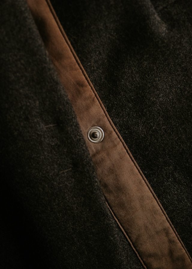 Martin Margiela 02AW asymmetry front coat