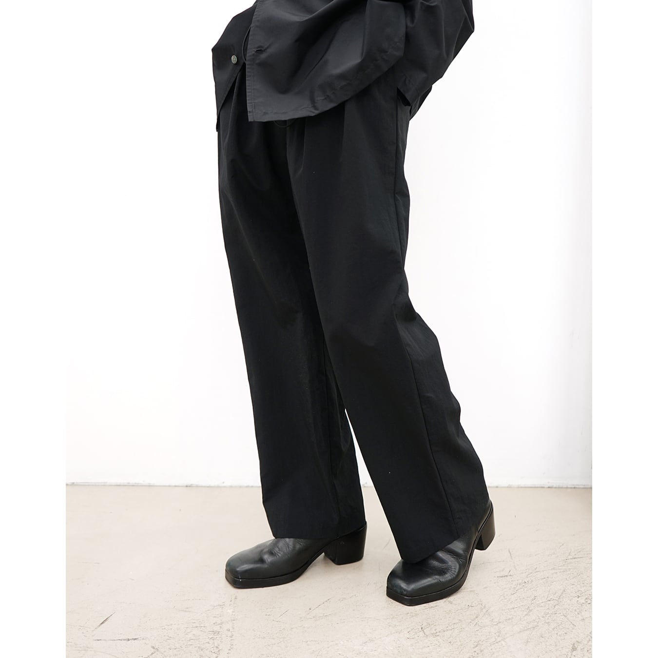 Blanc YM] (ブランワイエム) BL-25A-NSP NYLON SPINDLE PANTS (black