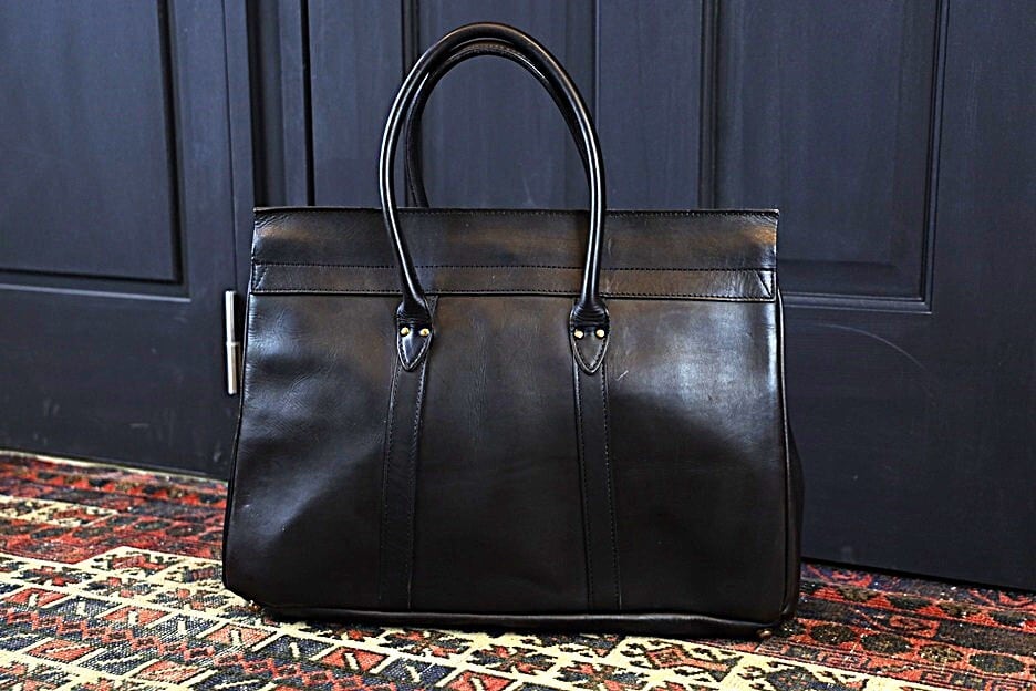 VASCO(ヴァスコ)～LEATHER SADDLE TOTE BAG BLACK～ | Amboy