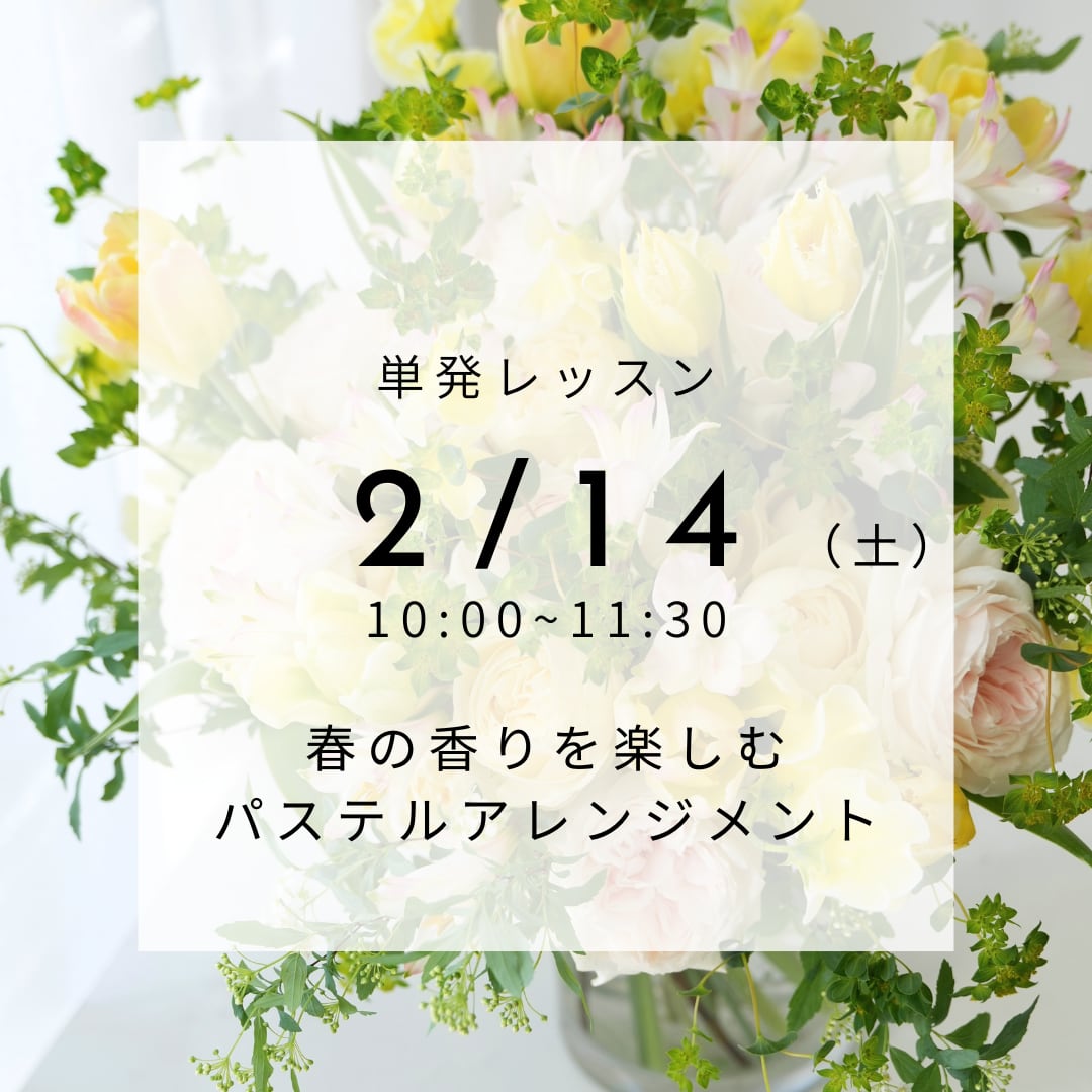 【2/14(土)】単発レッスン