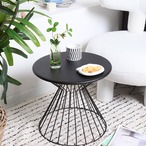 サイドテーブル 丸型 メタル トレイ モダン アイアン ティーテーブル リビングソファ 机 リビング ミニマリスト 一人暮らし シンプル おしゃれ スタイリッシュ シンプル 韓国