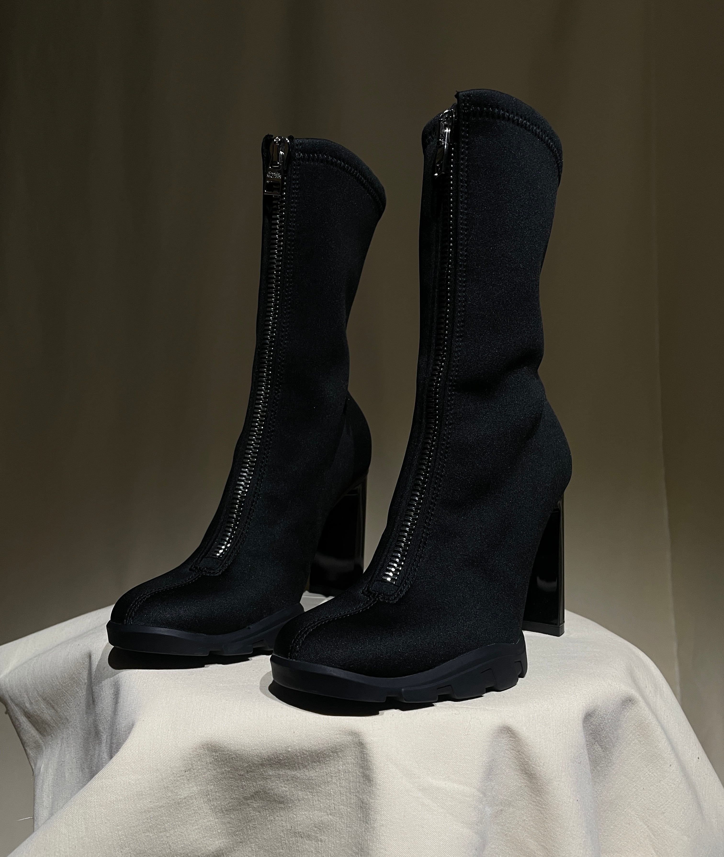 SAINT LAURENT SS15サイドジップヒールブーツ 41エディ期 SAINT LAURENT by Hedi Slimane - SS15 Suede Side-Zip Boots 43