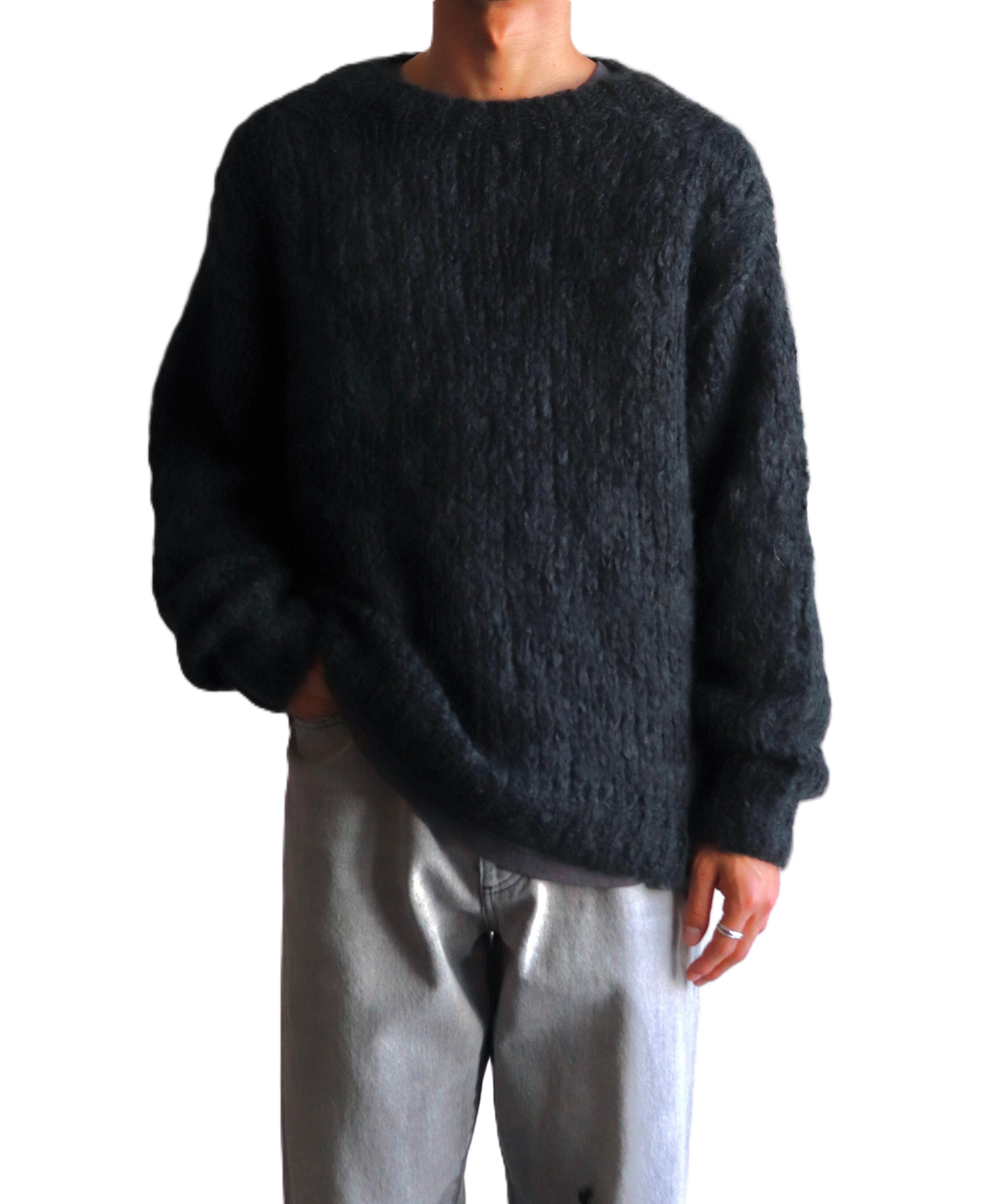 UNUSED / US2520 MOHAIR PULLOVER KNIT (BLACK) | AfterSchool