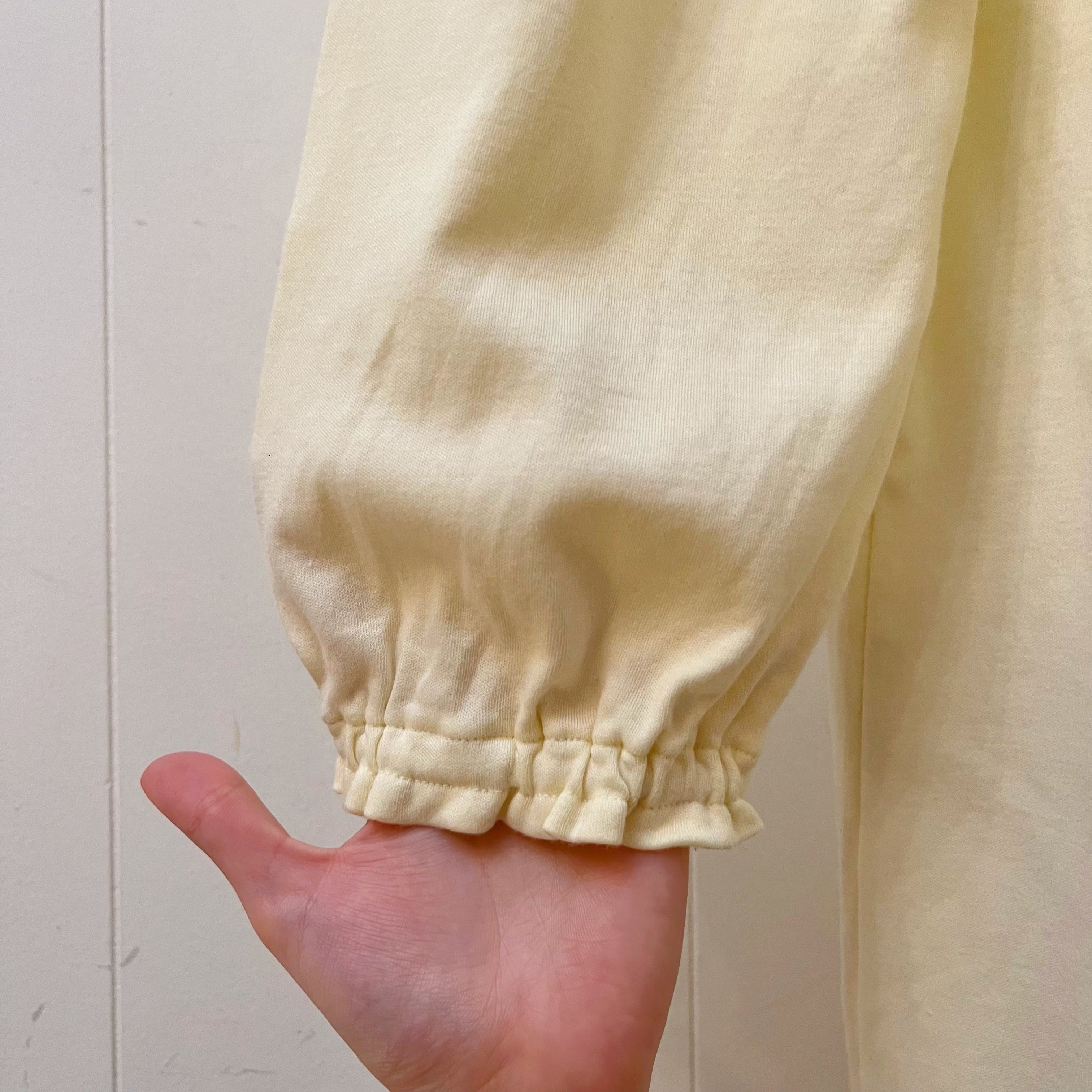 yellow cotton neglige one-piece