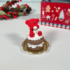 スノーマンクマカロンのオブジェ