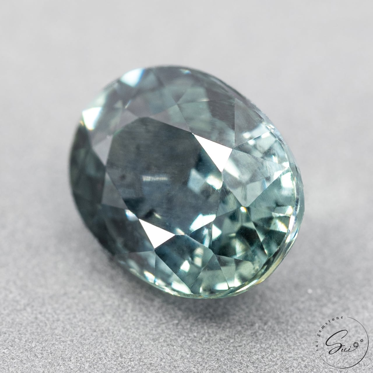 天然【非加熱】サファイア・グリーンブルー 0.79ct 日宝協ソーティング