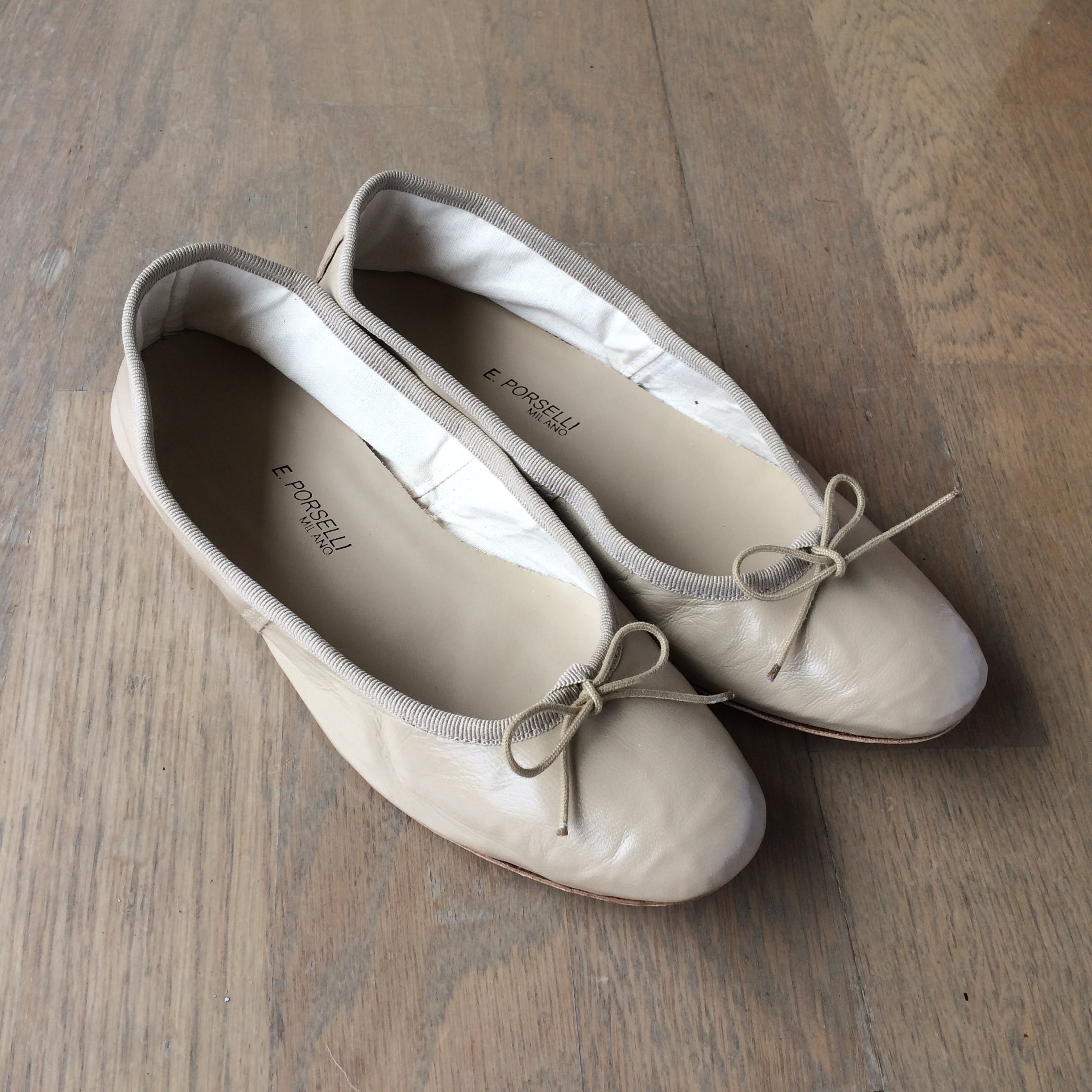 ポルセリ ベージュ バレエシューズ No.35 Beige | porsellina