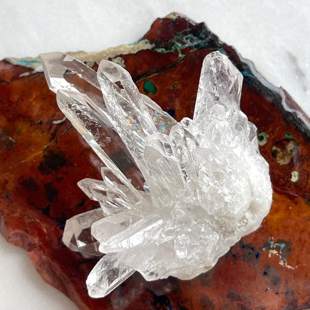 【特選】【希少】【超美石】ゼッカデソウザ産　水晶クラスター　9626