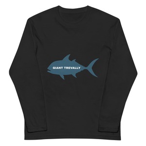 【GIANT TREVALLY】ロウニンアジ（シルエット）長袖Tシャツ