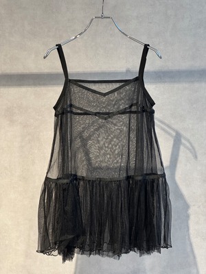decorative tape tulle camisole