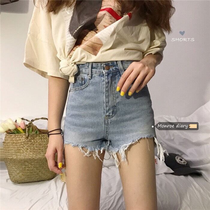 ウェストジーンズ レディースルーズパンツ ショーツ サマー 夏物 ブルマー モンロー29846854542