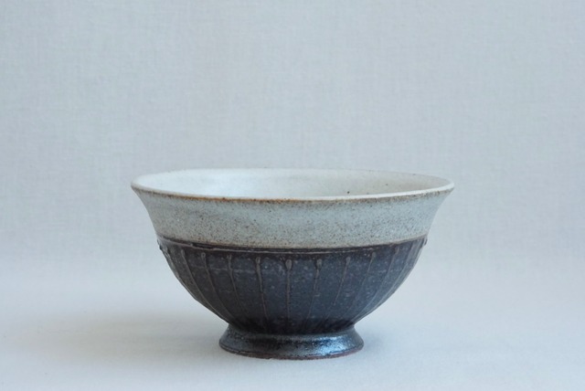 藤井博文　掛け分けイッチン　飯碗　小