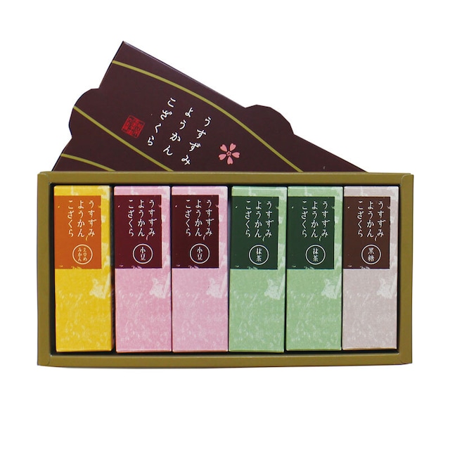 羊羹 ようかん 薄墨羊羹 こざくら 6個入 ひとくち 一口 ミニ 和菓子 デザート 贈り物 プレゼント ギフト