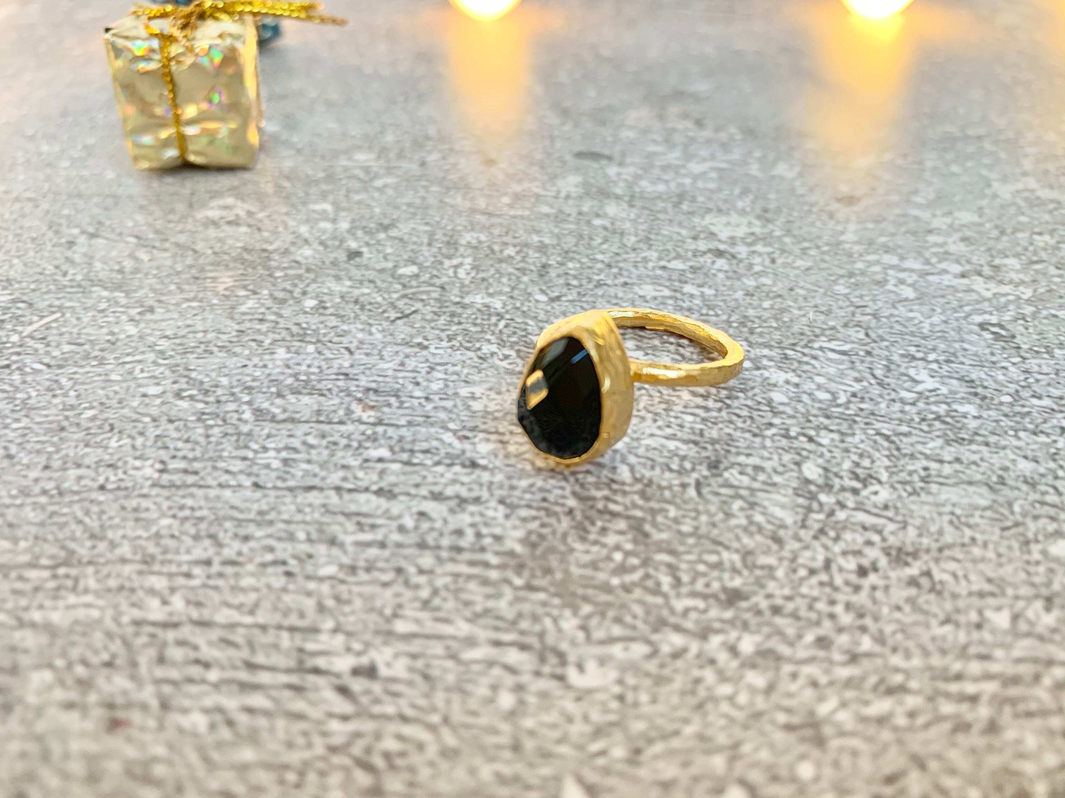 トルコ天然石リング2S