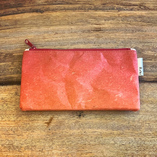 Ashi｜亜紙 Flat Pouch M＊Gradation Sunset 紙ポーチ グラデーション