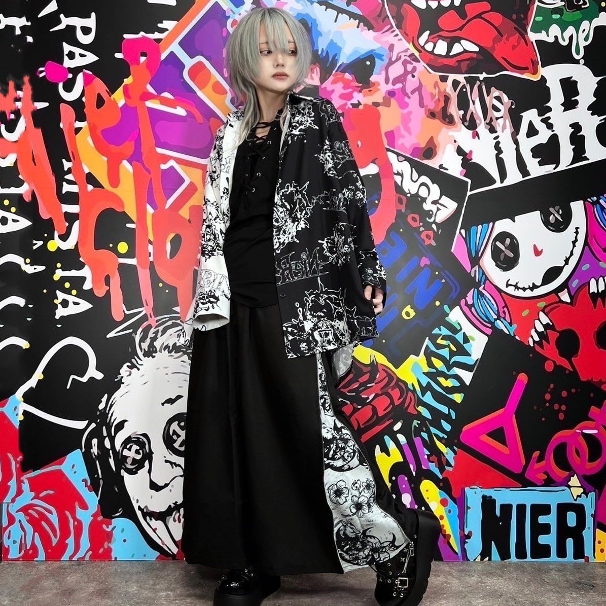 2WAY SIDE ZIP WIDE PANTS【九尾×PLUM】 | NIER CLOTHING