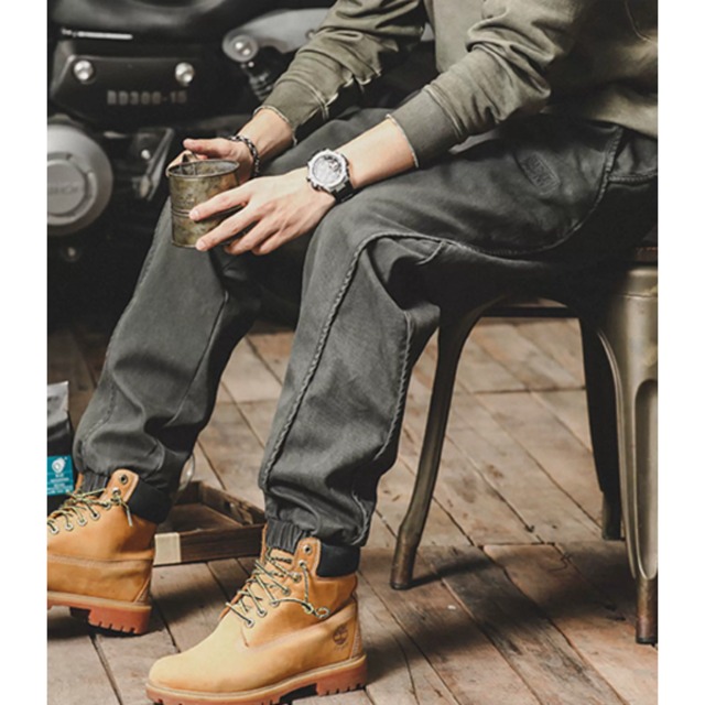 Side pocket design pants P653
