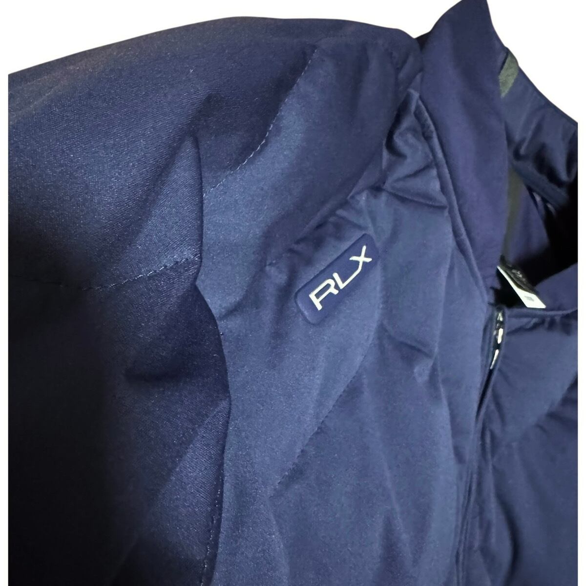 美品 RLX ラルフローレン W-ZIP キルティング 中綿ジャケット ネイビー