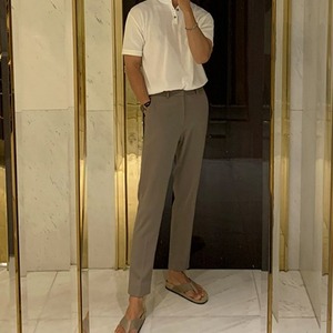 ヘンリーネックニットTシャツ　MT0080234