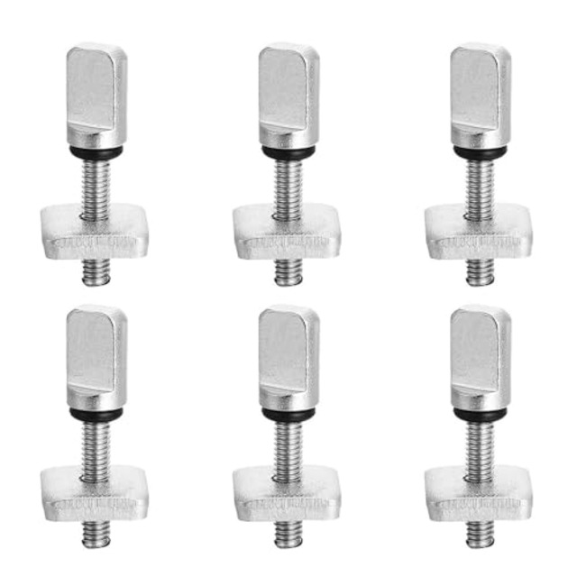 [ JAZZBACK ] ボックスセンターフィン用 サーフボード用 シルバー 2個セット フィンロックスクリュー フィンネジ ステンレス ロングボード シングルフィン ミッドレングス BOXFIN SUP サップ サーフボード サーフィン用 ドライバー不要タイプ フィンボックス用 (2)