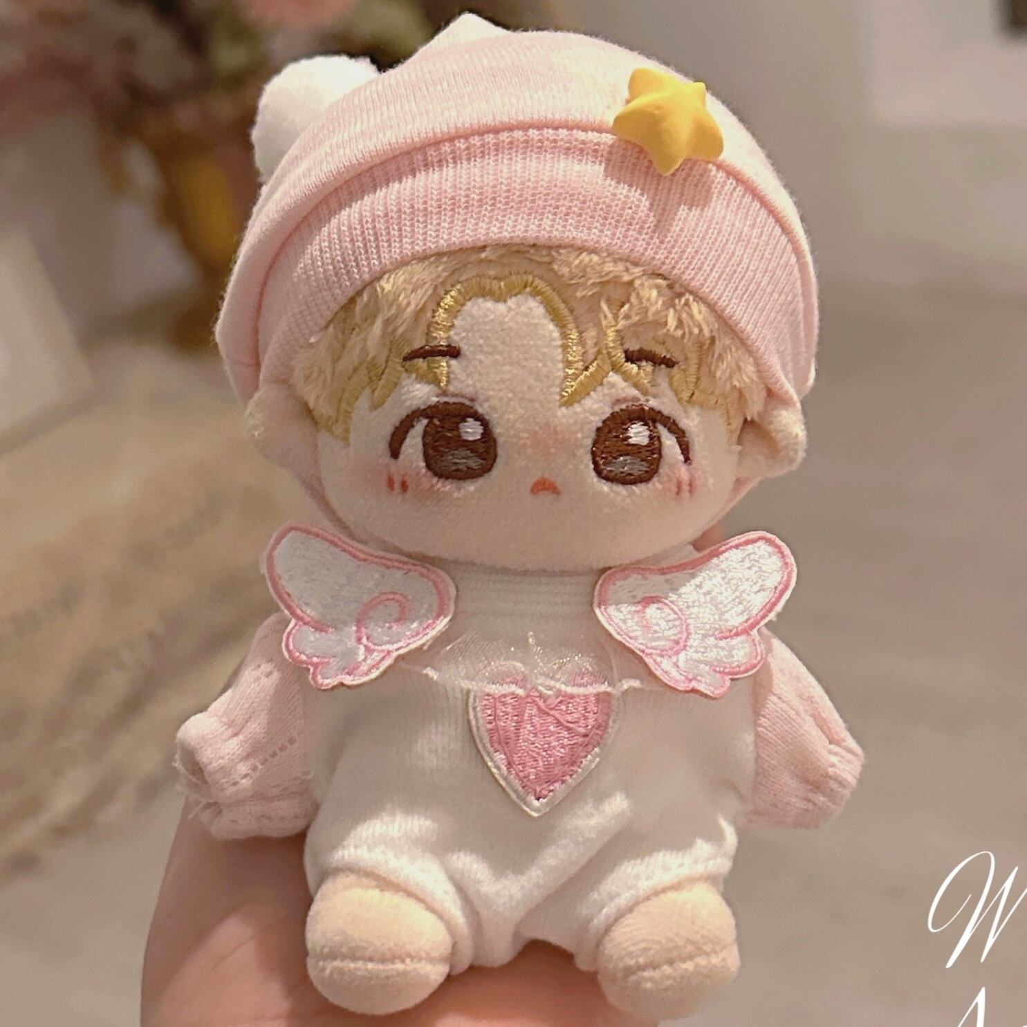 10cmぬい服モコモコしろくまポンチョピンク着ぐるみ服いつぬい ふさわしい