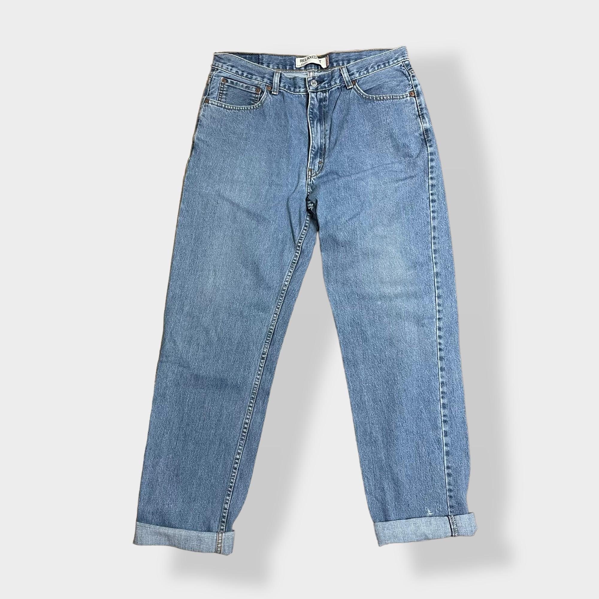 90's USA製 Levi's 550 ワイドブラックデニム w36 - デニム/ジーンズ