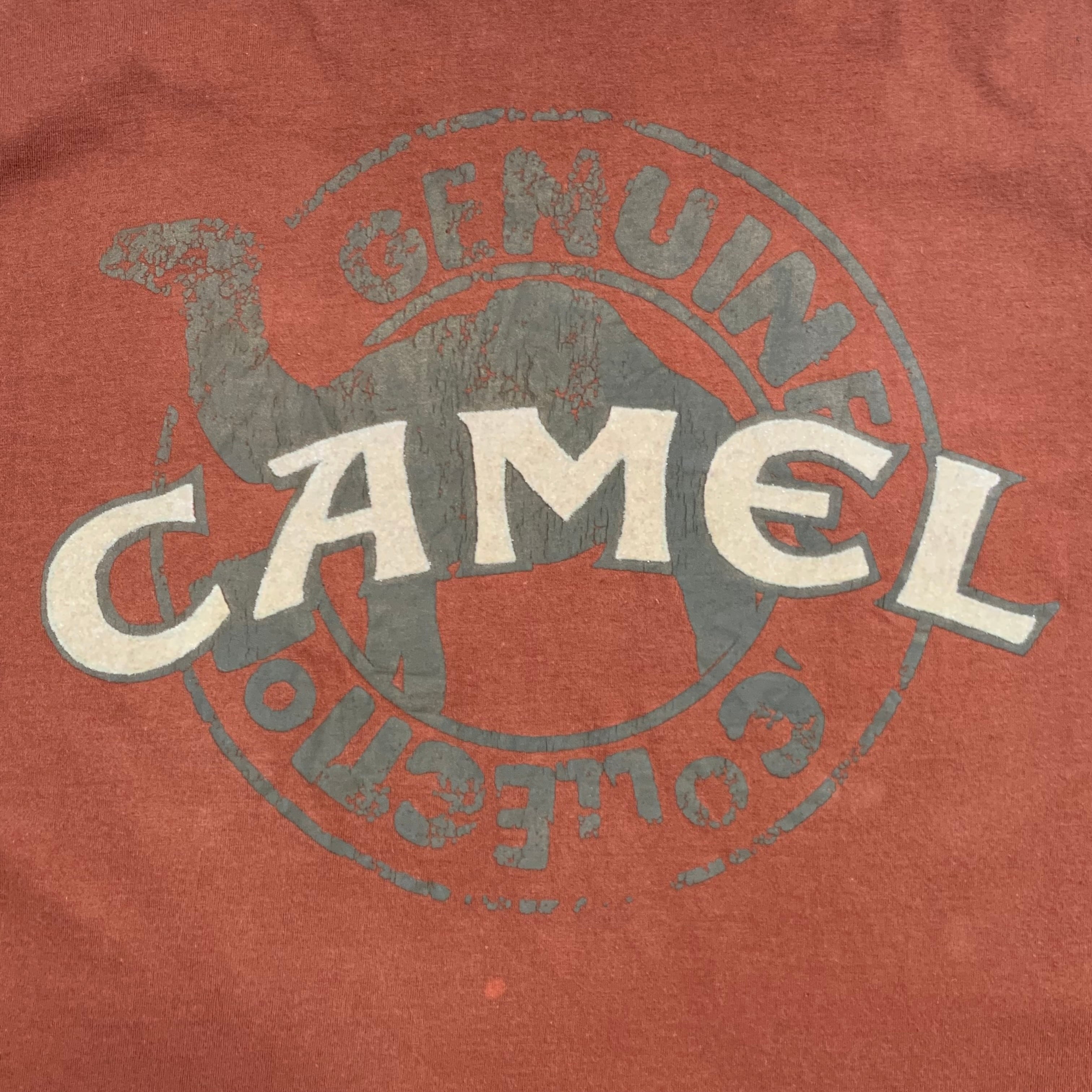 9450 CAMEL 半袖 ロゴ プリント Tシャツ キャメル タバコ 茶 L | San