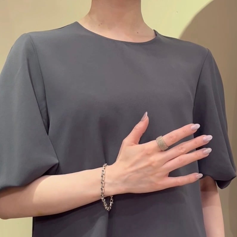 激レア【TIFFANY&CO. 】2492 Tモチーフ リンクシルバーブレスレット