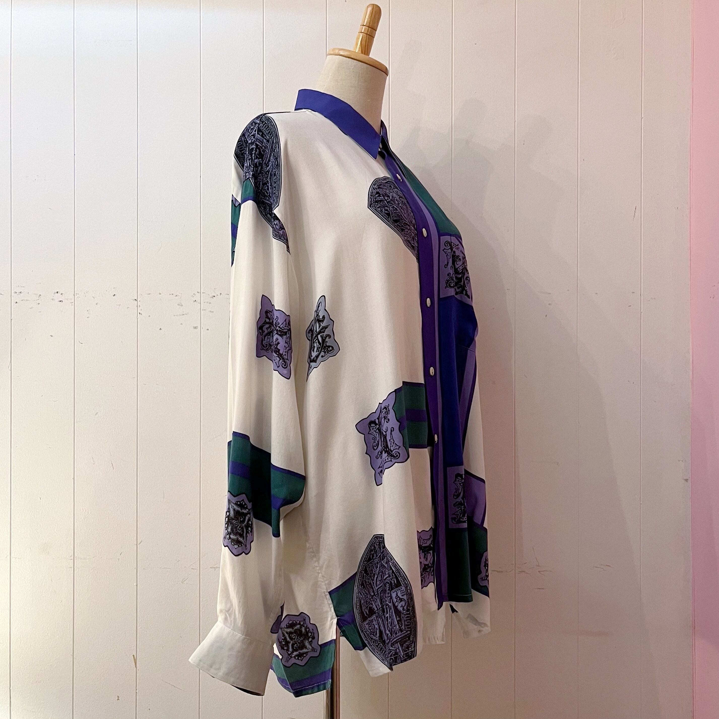 geometric pattern mens shirt